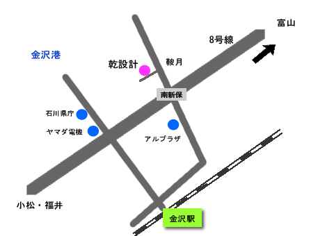 乾設計事務所地図